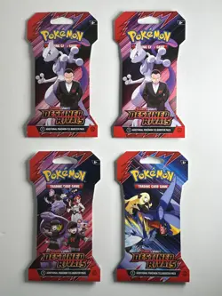 Pokemon TCG Destined Rivals Sleeved Booster Pack New Factory Sealed Set Of 4 - Image 2