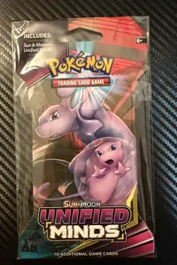 Pokemon Unified Minds Sleeved Booster Pack - 4 pack Art Set - Factory Sealed - Image 4