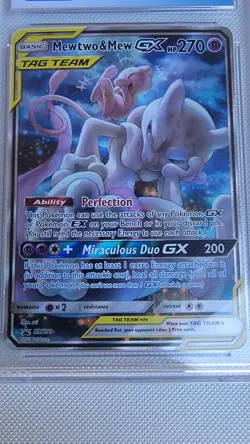 CGC 8.5 - Mewtwo & Mew GX 2019 Black Star Promos SM191 - Pokemon TCG - Image 3