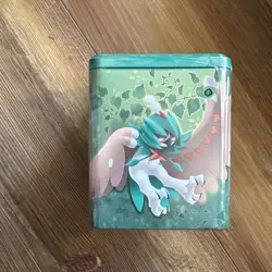 2022 Pokemon TCG Stacking Tin Factory Sealed - Grass Type - 3 Packs - Image 1