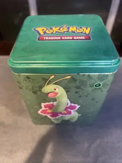 Pokemon 2022 Grass Stacking Tin 3 TCG Booster Packs, Sealed - Image 1