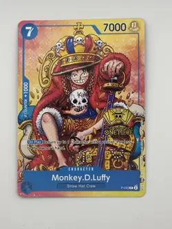 Monkey.D.Luffy (2nd Anniversary Stamped Promo) P-043 One Piece LP NM English - Image 1