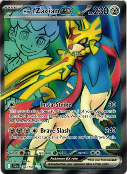 Pokemon TCG Hop's Zacian ex Ultra Rare SV09: Journey Together 176/159 NM - Image 1