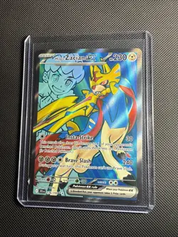 Hop's Zacian ex 176/159 Sv09: Journey Together Full Art Ultra Rare Holo Pokemon - Image 1