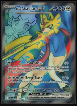 Pokemon Hop's Zacian ex - Ultra Rare Holo SV09: Journey Together 176/159 NM - Image 1
