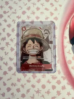 Monkey D Luffy P-001 Alternate Art ‘Manga’ Promo 25th Collection Card - NM - Image 1