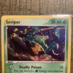 Pokemon TCG EX Sandstorm: Seviper Holo Rare #11/100 & Team Aqua’s 17/95 - Image 3