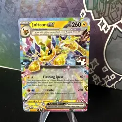 Pokemon TCG Jolteon ex PRE 030/131 - Play! Pokemon Prize Pack Stamp NM - Image 1