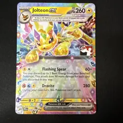 Pokemon TCG Jolteon ex PRE 030/131 - Play! Pokemon Prize Pack Stamp NM - Image 2