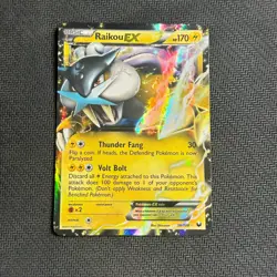 Pokemon Dark Explorers Ultra Rare Card - Raikou-EX 38/108 - Image 1
