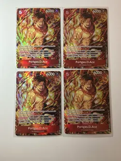 Portgas.D.Ace ST15-005 Illustration Box Vol. 5 Promo 4 Card Play Set Lot - Image 1