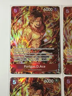 Portgas.D.Ace ST15-005 Illustration Box Vol. 5 Promo 4 Card Play Set Lot - Image 2