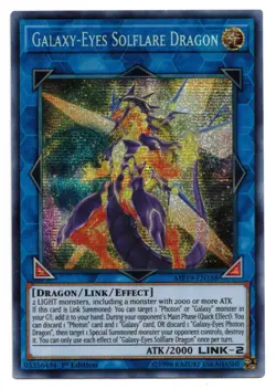 Yu-Gi-Oh Card Galaxy-Eyes Solflare Dragon MP19-EN188 Secret Rare 1st Edition! NM - Image 1