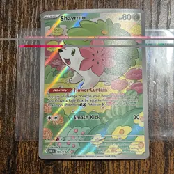 Shaymin 185/182 Destined Rivals Full Art Illustration Rare Pokemon Card NM - Image 1