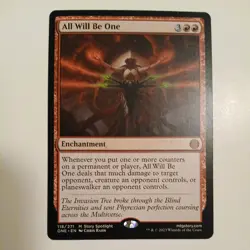 MTG 1x All Will Be One / NM / Mythic / Phyrexia: All Will Be One / - Image 1