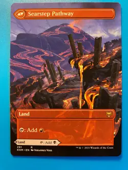 MTG 1x BORDERLESS Blightstep Pathway Searstep # 291 Zendikar Rising Magic x1 NM - Image 2