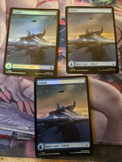 MTG - Avatar: The Last Airbender - Island - Appa Full Art (288) x3 - NM - Foil - Image 1