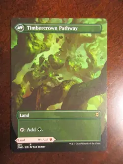 Magic Gathering Zendikar Rising Borderless CRAGCROWN/TIMBERCROWN PATHWAY MTG 287 - Image 2