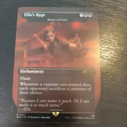 Ellie's Rage Dictate of Erebos 2204 Foil The Last of Us Part 2 Secret Lair - Image 1