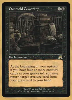 Oversold Cemetery (Onslaught, Rare, English, 2002) LP MTG - Image 1