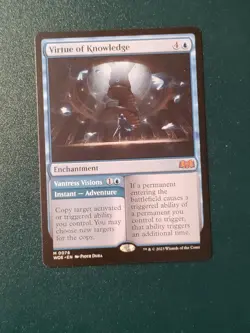 MTG Wilds of Eldraine M Virtue of Knowledge #0076 - Image 1
