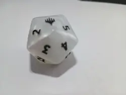 MTG FIN Final Fantasy Pearl White Oversized D20 Spindown life die Counter Dice - Image 4