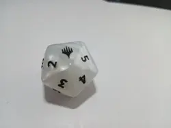 MTG FIN Final Fantasy Pearl White Oversized D20 Spindown life die Counter Dice - Image 5