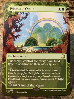 MTG TCG Wilds of Eldraine: Enchanting Tales Prismatic Omen 0060 Regular Rare - Image 1