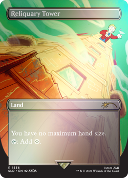 1x Reliquary Tower ✨ Borderless Rainbow 🌈 FOIL ✨ FalloutR Secret Lair MTG NM - Image 3