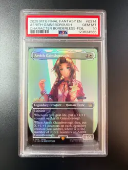 2025 Aerith Gainsborough (Borderless, Foil) MTG Final Fantasy #0374 PSA 10 - Image 1
