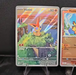 2 Pokemon Victini SVP 208 Black Star Promo Illustration Black Bolt/White Flare - Image 2