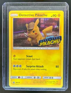 2016-19 Pokemon SM Black Star Promos Detective Pikachu #SM170 - Image 1