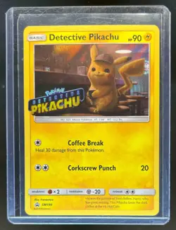 2016-19 Pokemon SM Black Star Promos Detective Pikachu #SM190b - Image 1