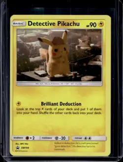 2016-19 Pokemon SM Black Star Promos Detective Pikachu #SM194 - Image 1