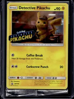 2016-19 Pokemon SM Black Star Promos Detective Pikachu #SM190b - Image 1