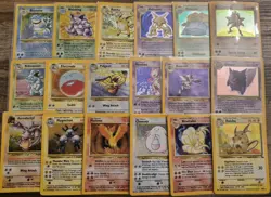 ⭐ HOLO RARE VINTAGE POKEMON CARD LOT ⭐ Vintage 1999 WOTC Pokemon Gen 1, 2 &3! - Image 1