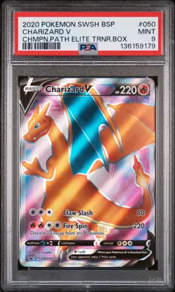 2020 Pokemon Charizard V Champion's Path Elite Trainer Box 050/073 PSA 9 - Image 1