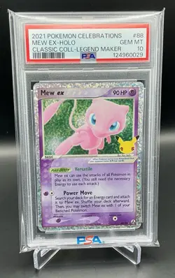 2021 Pokemon Celebrations Mew Ex-Holo 88/92 PSA 10 - Image 1