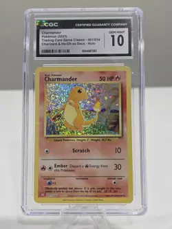 Charmander 001/034 CLC Classic Box Holo Rare Pokemon TCG 2023 - CGC Gem 10 - Image 1