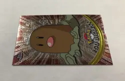 2000 Pokemon Topps Chrome DIGLETT #50 Base Foil TV Animation Series Light Play - Image 3