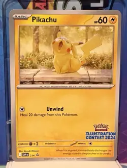 Pokemon Pikachu Illustration Contest 2024 Black Star Promo 214 EN NM/M - Image 1