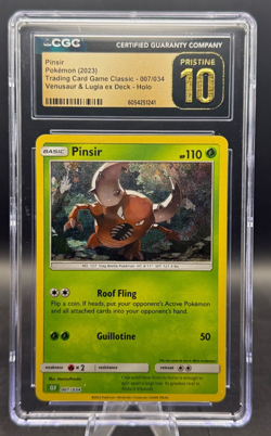 CGC Pristine 10 Pinsir 007/034 CLV TCG Classic Venusaur Deck Holo Pokemon 2023 - Image 1