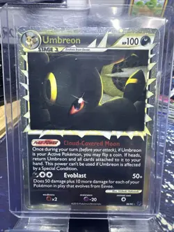 Pokemon TCG Umbreon Prime Undaunted Holo Card 86/90 - Image 1
