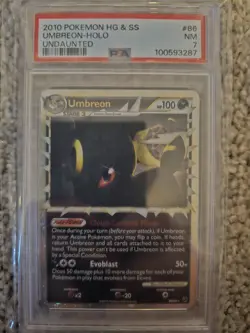 Prime Umbreon Holo Pokemon TCG Card 86/90 Undaunted PSA 7 - Image 1