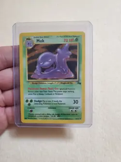 Pokemon TCG Muk #13/62 Holo Rare Fossil Base Set Unlimited WOTC VTG 1999 LP - Image 1