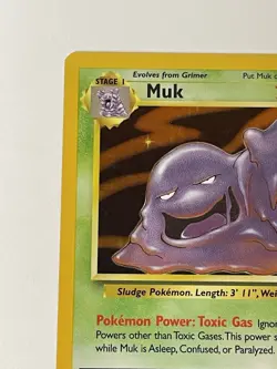 Pokemon TCG Muk 13/62 Fossil 1999 Unlimited Holo Rare Lightly Played - Image 5