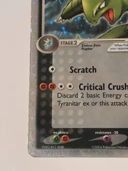 Tyranitar ex 17/17 Pop Series 1 2004 Holo Rare MP - Image 5