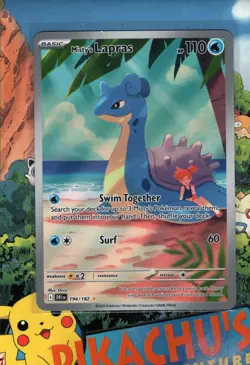 Pokemon TCG Misty's Lapras - Destined Rivals - 194/182 - Illustration Rare NM/M - Image 1