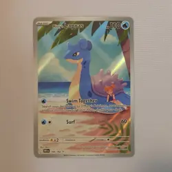 2025 Pokemon TCG Misty's Lapras 194/182 Destined Rivals Illustration Rare NM+/M - Image 2