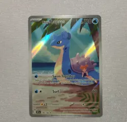 2025 Pokemon TCG Misty's Lapras 194/182 Destined Rivals Illustration Rare NM+/M - Image 3